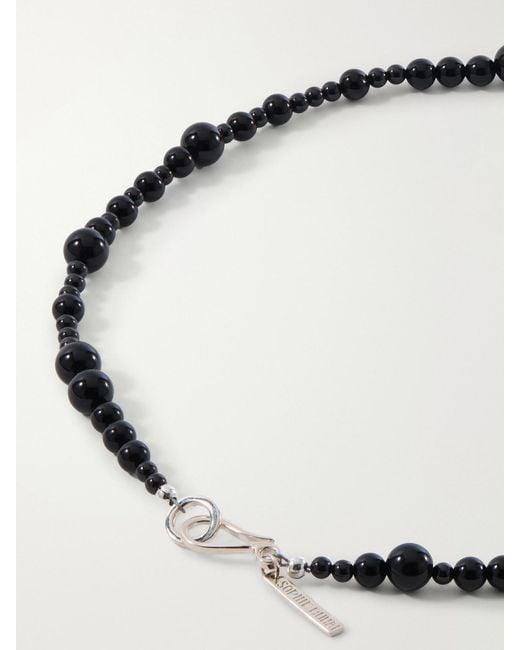 Sophie Buhai Natural Constellation Sterling And Onyx Beaded Necklace