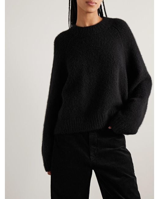 Nili Lotan Black Tomaso Cashmere And Silk-Blend Sweater