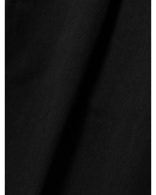 Matteau Black Shorts Aus Twill Aus Einer Biobaumwollmischung Mit Bundfalten