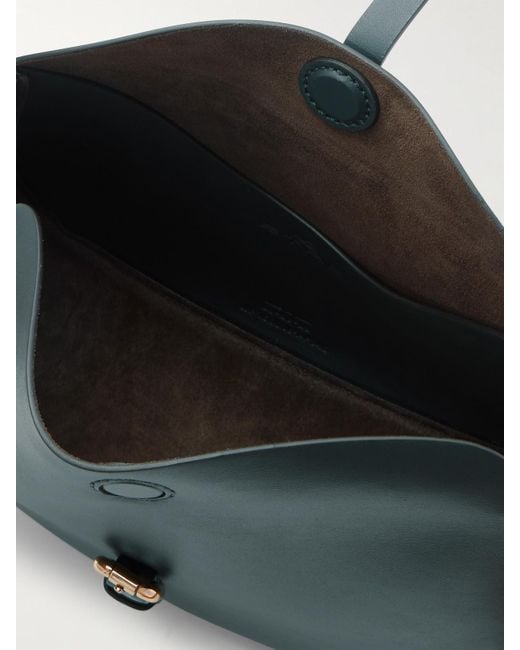 Etro Blue Schultertasche Aus Leder