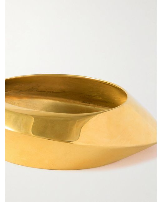 Saint Laurent Metallic Goldfarbener Armreif