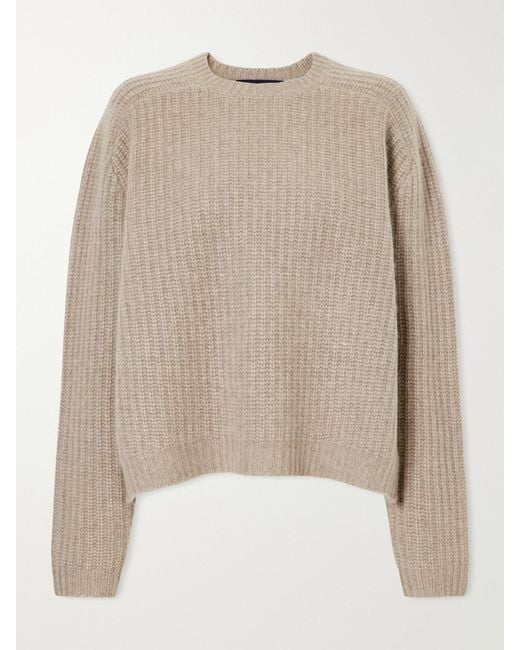 arch4 Natural Nisha Ribbed Cashmere Sweater