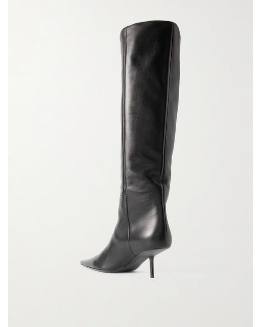Saint Laurent Black Victoire Boot