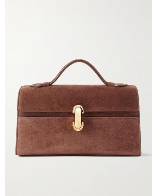 Sac À Main En Daim Symmetry Pochette SAVETTE en coloris Brown