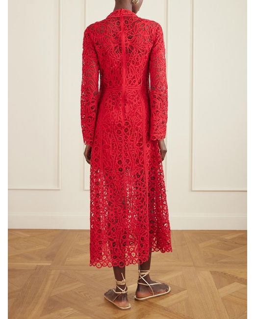 Sea Red Adelina Guipure Lace Maxi Dress