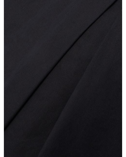 Pantalon Large En Serge De Coton À Plis Bottega Veneta en coloris Blue