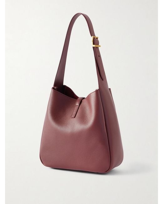 Saint Laurent Red Le 5 À 7 Leather Shoulder Bag