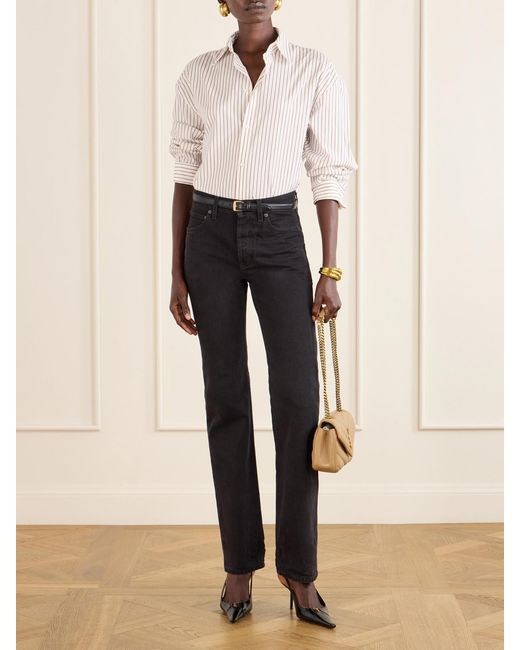 Saint Laurent Natural Loulou Matelassé Leather Shoulder Bag