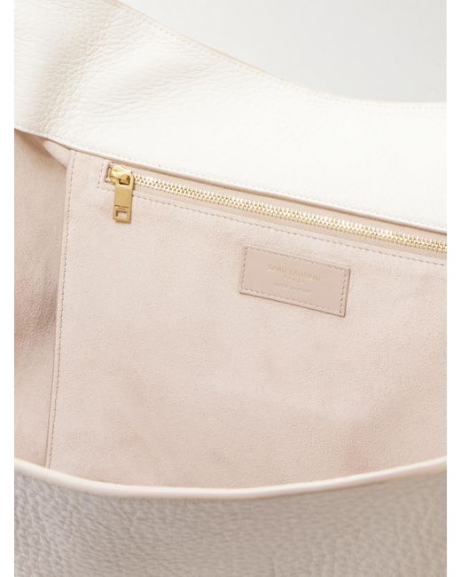 Saint Laurent Natural Le 5 À 7 Bea Tote Aus Strukturiertem Leder