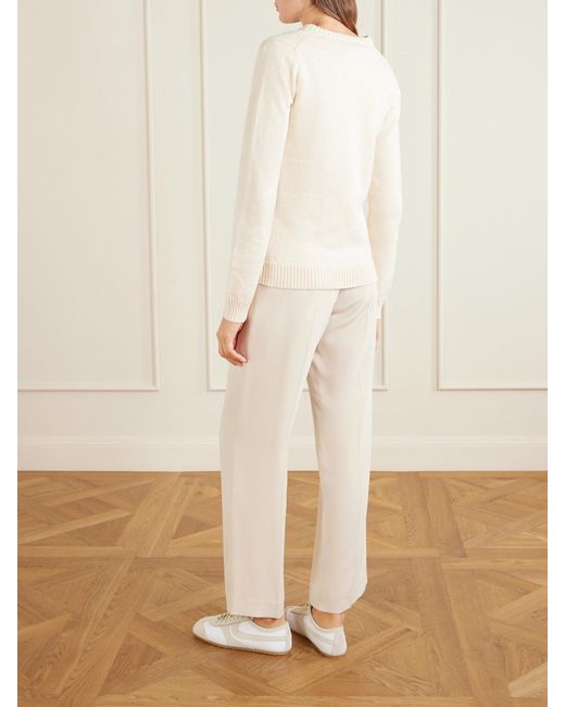 The Elder Statesman Natural Nora Lite Ruth Cotton Cardigan