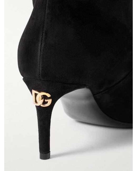 Bottes En Daim Mun Dolce & Gabbana en coloris Black