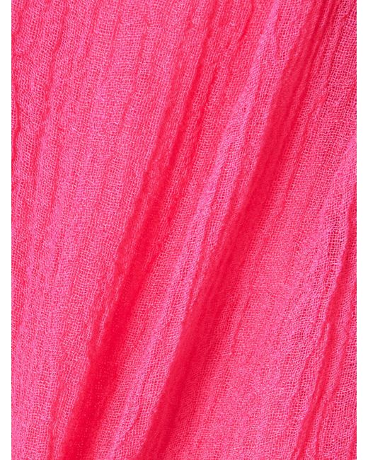 Lisa Marie Fernandez Pink Pareo Aus Gaze Aus Einer Leinenmischung