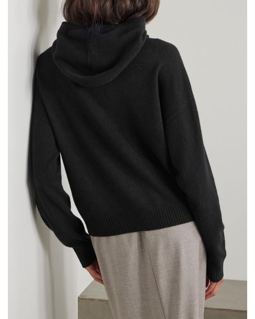 Carven Black Hoodie Aus Kaschmir