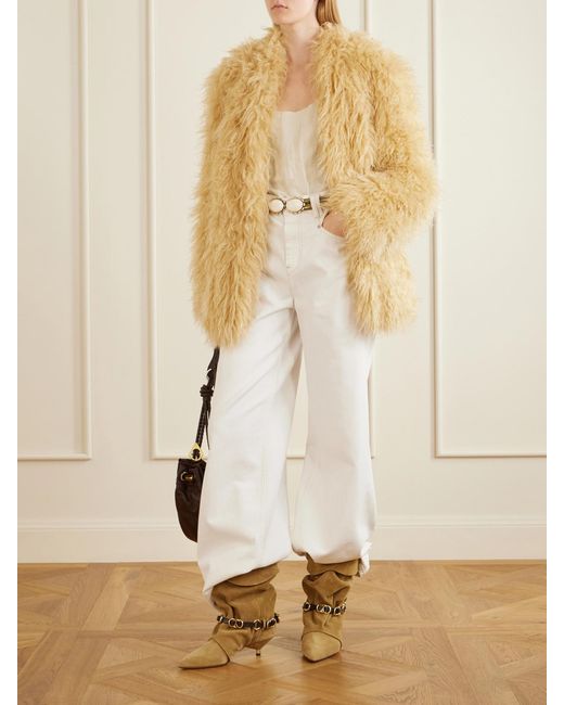 Isabel Marant Natural Edrik Suede Ankle Boots