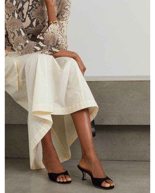 Staud Natural Brigitte Suede Mules