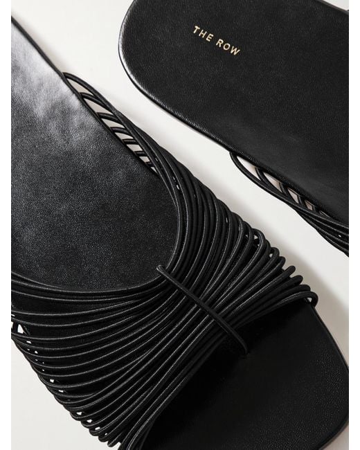 The Row White Sara Stretch Slides