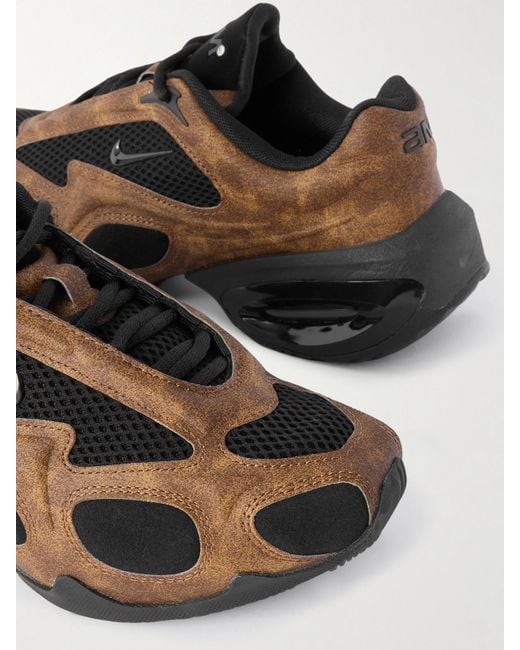 Nike Brown Air Max Muse Sneakers Aus Veloursleder Mit Mesh-Einsätzen