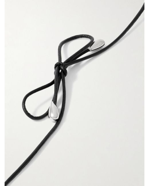 Sophie Buhai Blue Medium Full Moon Cord, Quartz And Necklace