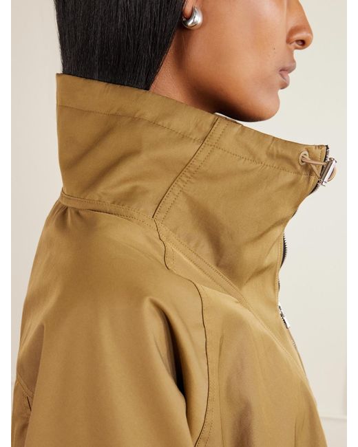 Agolde Natural Coulson Half-Zip Cotton-Blend Shell Jacket
