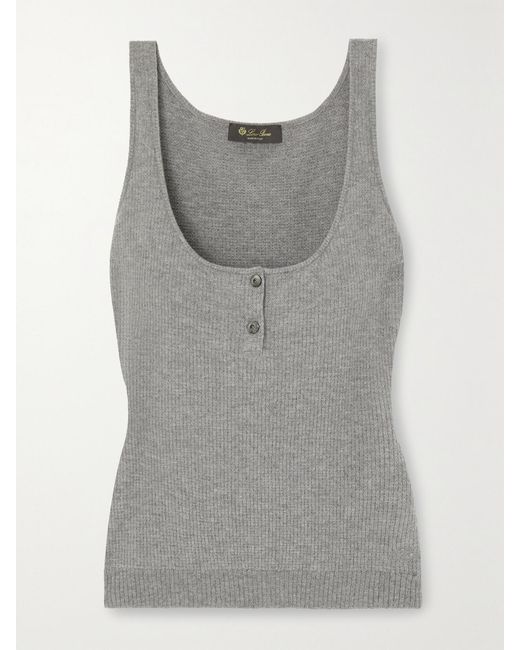 Loro Piana Gray Cashmere Tank