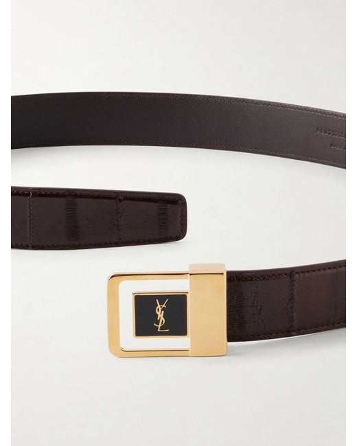 Saint Laurent Brown Le 66 Eel Belt