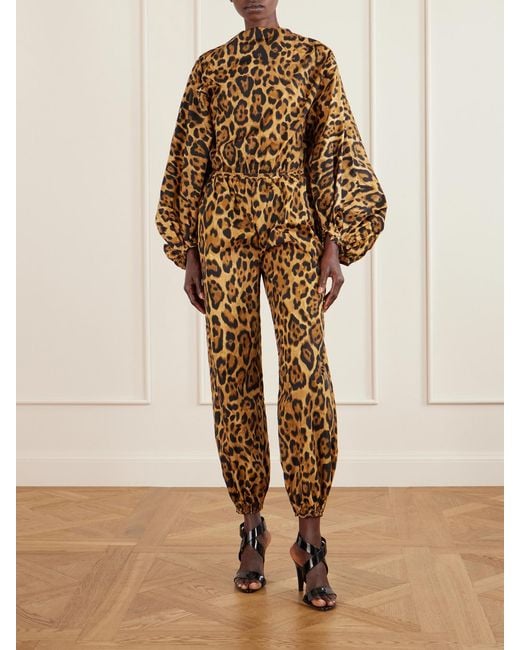 Alaïa Natural Leopard-Print Shell Bodysuit