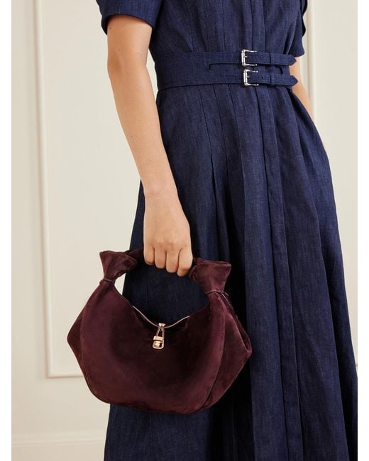 Gabriela Hearst Black Antonia Mini Suede Shoulder Bag