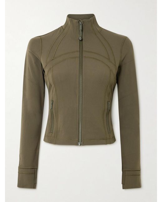 lululemon athletica Green Define Cropped Nulu Jacket