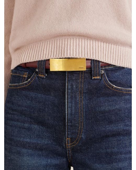 Khaite Natural Berlin Leather Belt