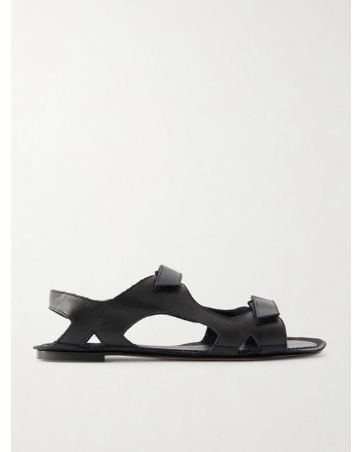 Jamie Haller Black The Walking Leather Sandals