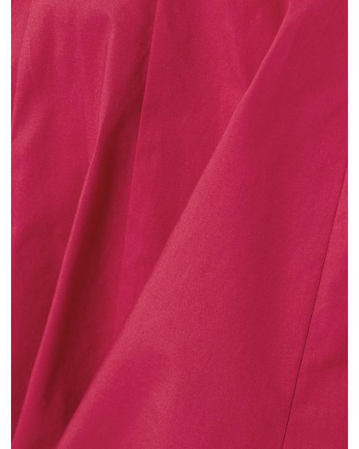 Staud Red Wylie Minikleid Aus Popeline Aus Einer Baumwollmischung