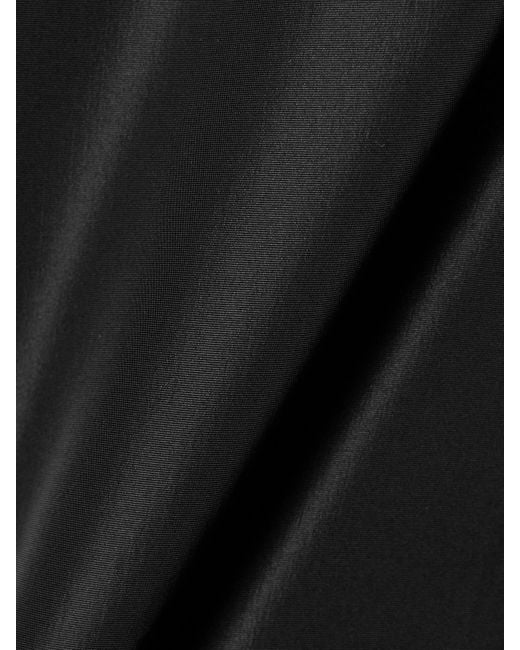 Simone Rocha Black Pleated Taffeta Midi Skirt
