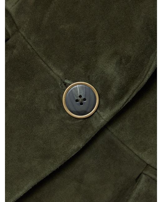 Veronica Beard Green Duane Dickey Blazer Aus Veloursleder
