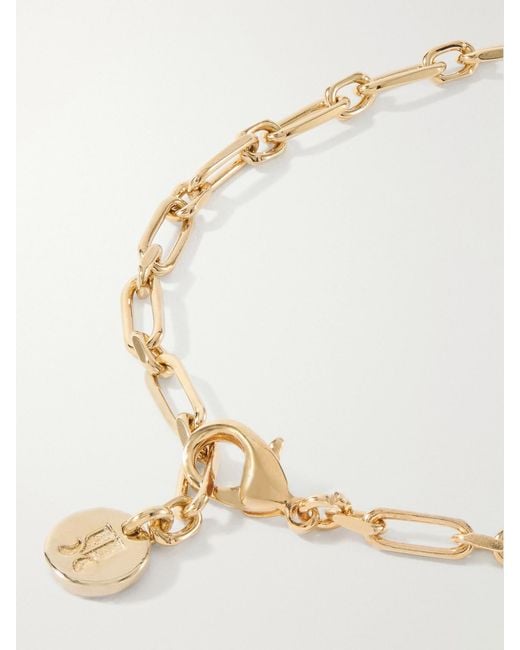 LaDoubleJ White Dragonfly-Plated Agate Necklace
