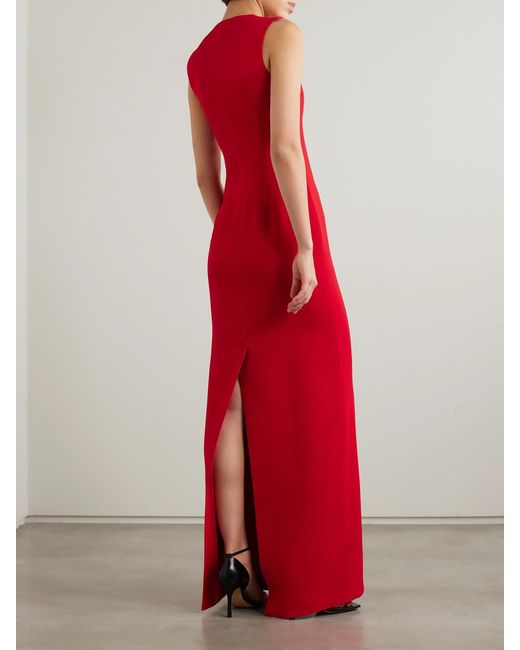 Givenchy Red Crepe Gown