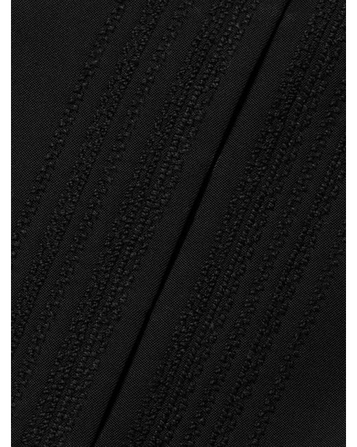 Veronica de Piante Black Robie Weste Aus Grain De Poudre Mit Stickereien