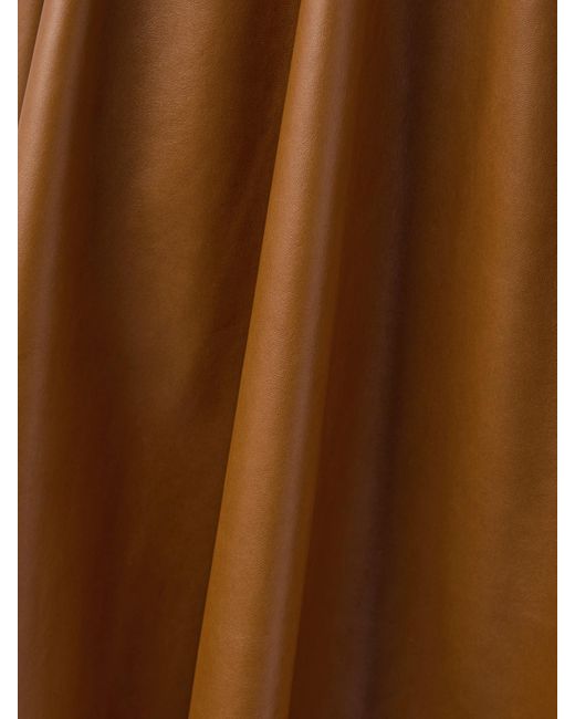 Saint Laurent Brown Midirock Aus Leder