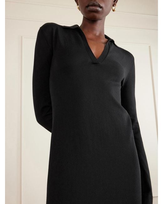 Altuzarra Black Arp Cotton And Silk-Blend Maxi Dress
