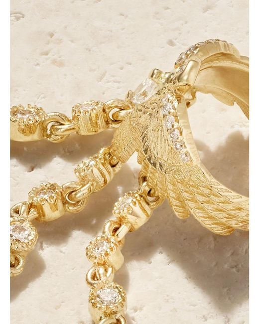 Jacquie Aiche Natural 14-Karat Diamond Ear Cuff