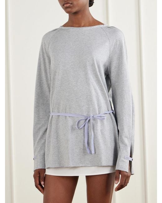 Deiji Studios Gray Wided Organic-Cotton Jersey T-Shirt