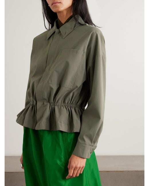 Tibi Green Shell Jacket