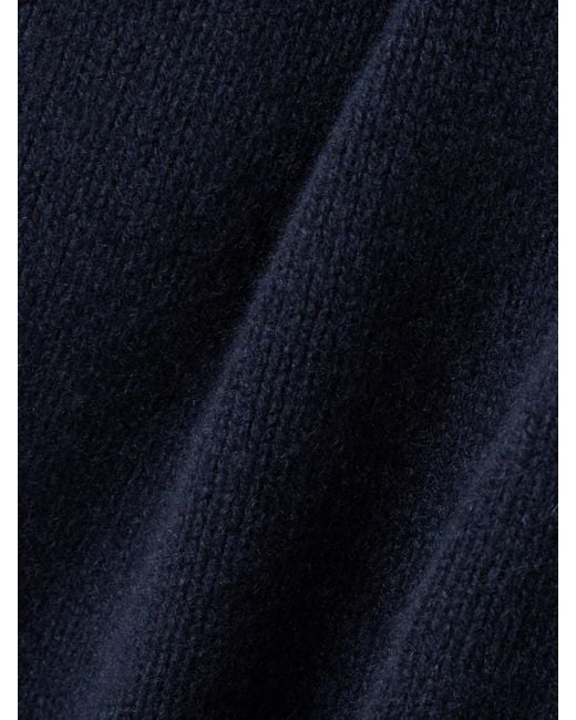 The Elder Statesman Blue Cashmere Turtleneck Sweater