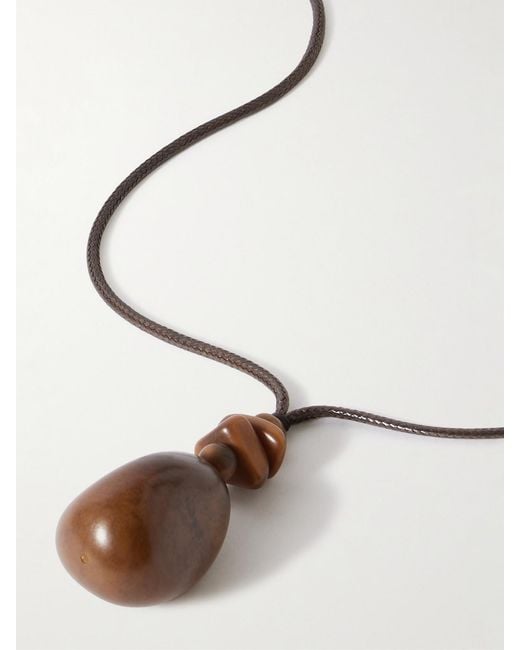 Hunting Season Natural The Pendant Tagua And Leather Necklace