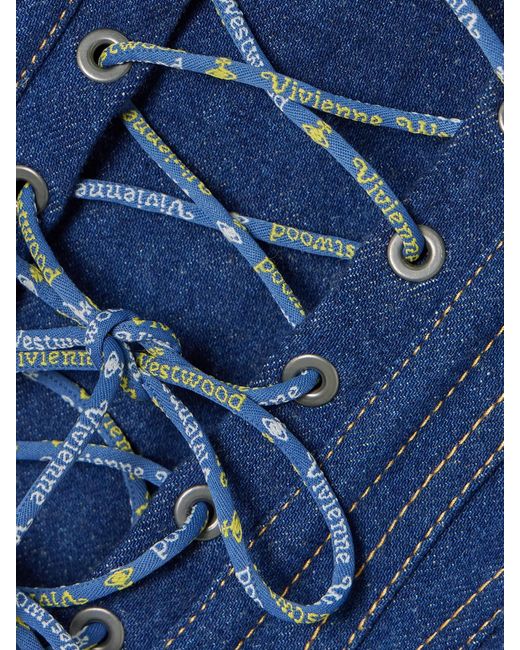 Vivienne Westwood Blue Embellised Denim Corset