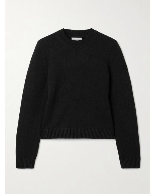 Khaite Black Leta Cashmere Sweater