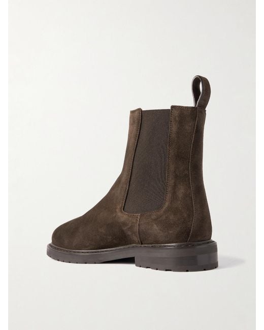 LEGRES Brown 25 Chelsea Boots Aus Veloursleder