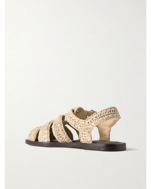Loeffler Randall Natural Sawer Raffia Sandals