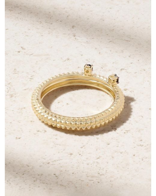 Yvonne Léon Natural Alliance Crapaud 9-Karat Diamond Ring
