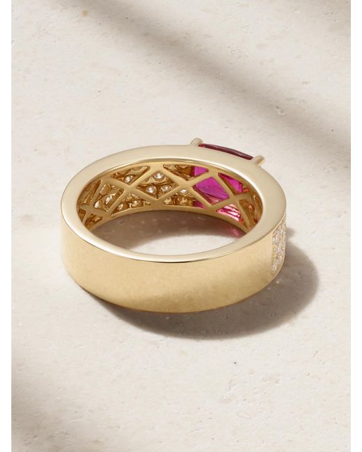 Anita Ko Natural 18-Karat, Ruby And Diamond Ring