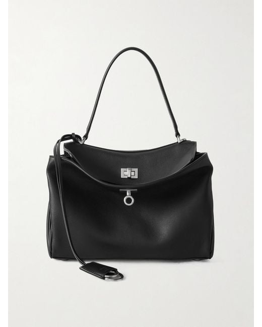 Balenciaga Black Rodeo Small Leather Tote